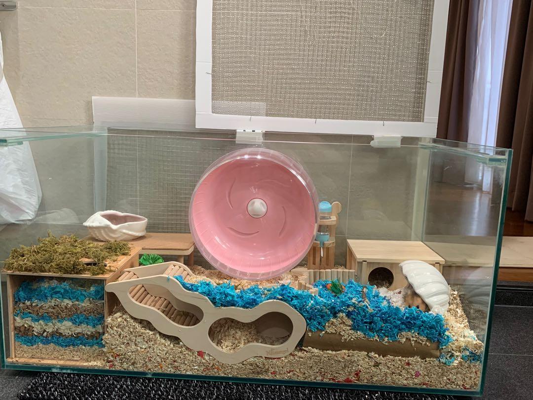 Hamster cage fish tank