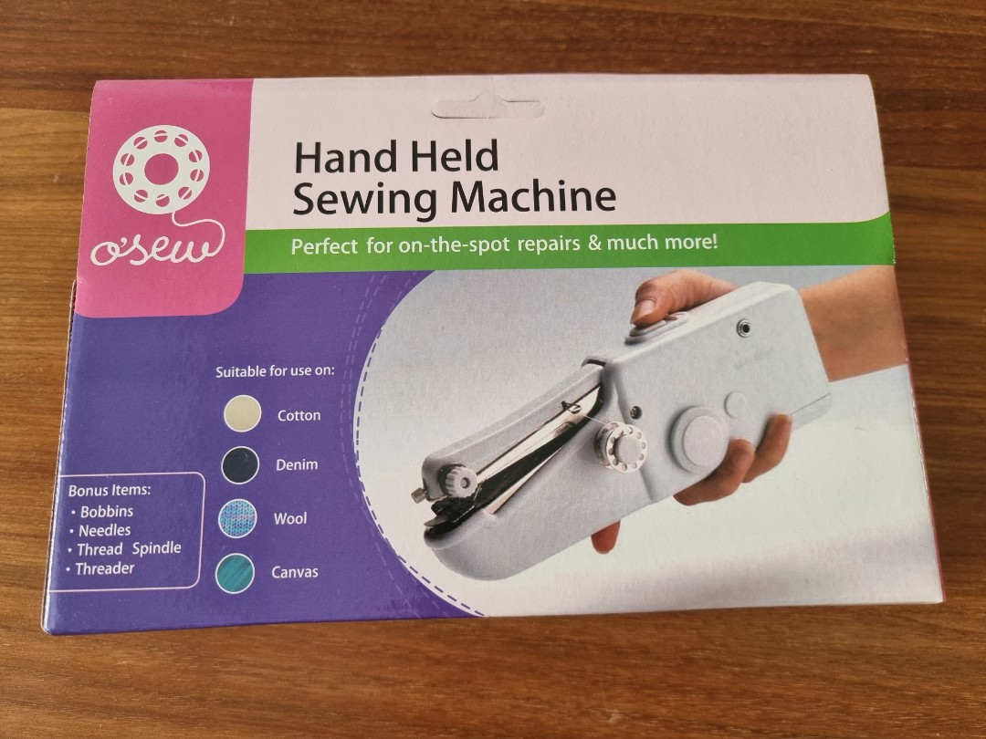 Hand Held Sewing Machine, Hobbies & Toys, Stationery & Craft, Craft Supplies & Tools on Carousell