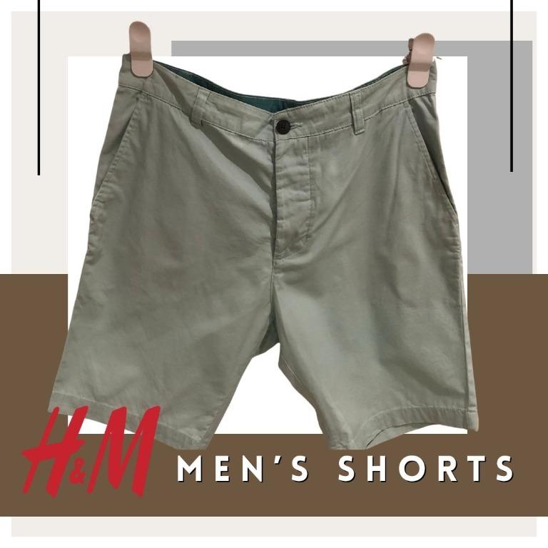 H&M Men's Shorts Mint Green, Men's Fashion, Bottoms, Shorts on Carousell