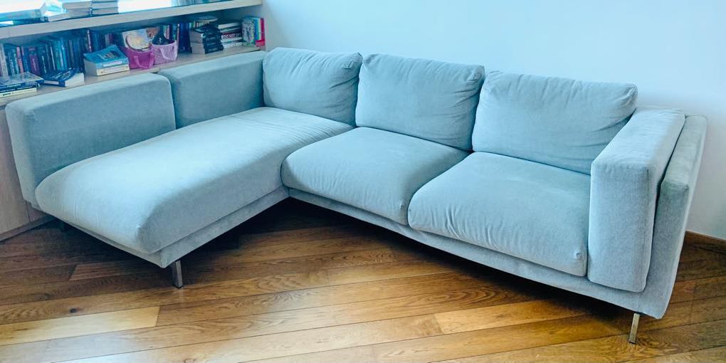 IKEA large sofa sectional (grey), 傢俬＆家居, 傢俬, 梳化 Carousell