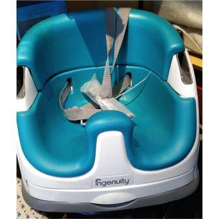 Ingenuity Baby Base 2-in-1 Booster Feeding High Chair and Floor Seat with Self-Storing Tray