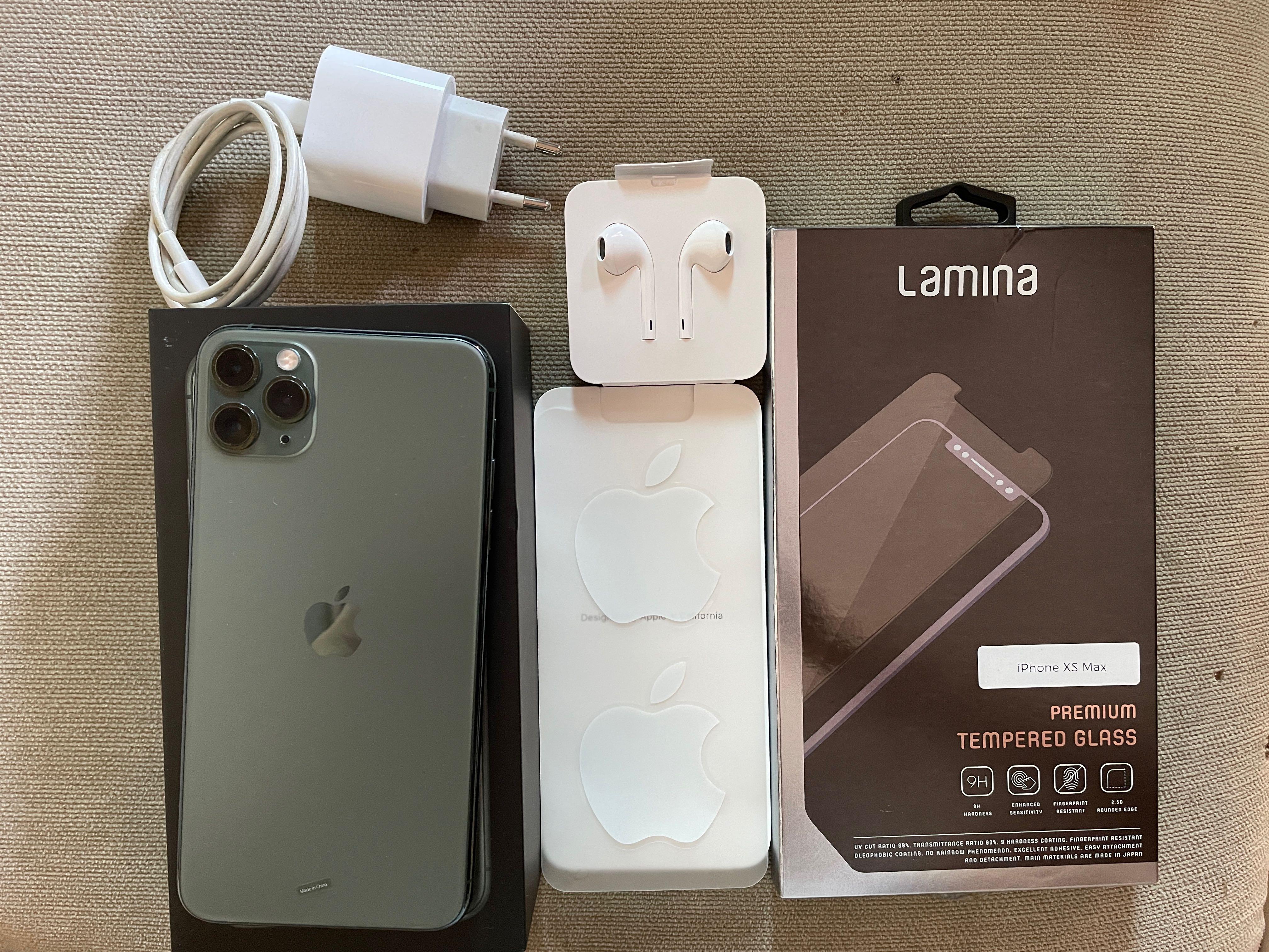 iPhone 11 Pro Max 64Gb Midnight Green ex IBOX, Telepon Seluler  Tablet,  iPhone, iPhone 11 Series di Carousell