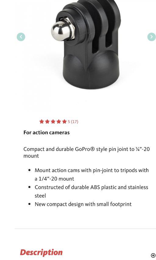 Joby Hub adapter, Photography, Cameras on Carousell