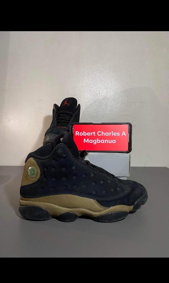 Olive green retro 13 clearance