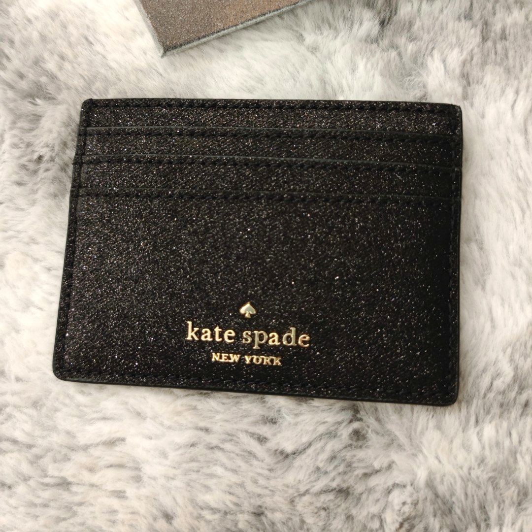 Kate spade glitter card holder cheap
