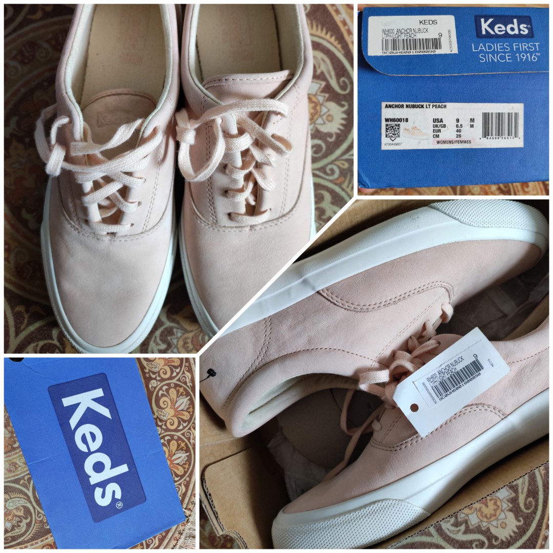 Keds Anchor Nubuck Light Peach 9 Women s Fashion Footwear