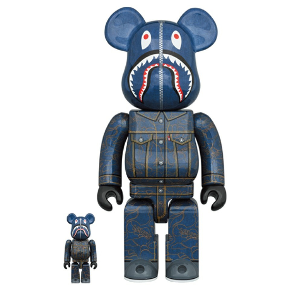 Levis bape bearbrick 400 100 Hobbies Toys Toys Games on