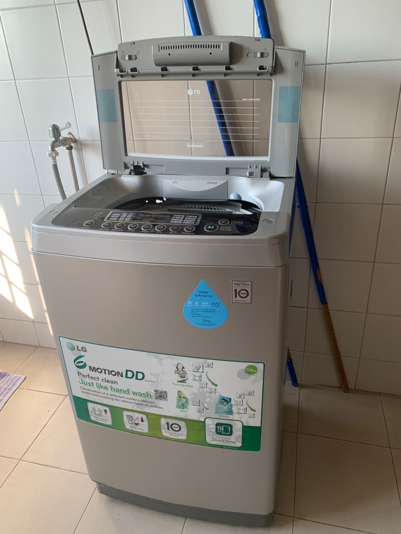 LG Toploaded washing machine T2108VSPM2, TV & Home Appliances, Washing