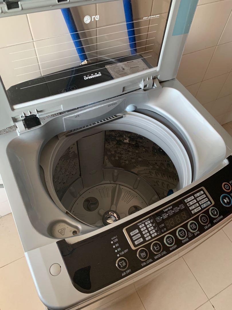LG Toploaded washing machine T2108VSPM2, TV & Home Appliances, Washing