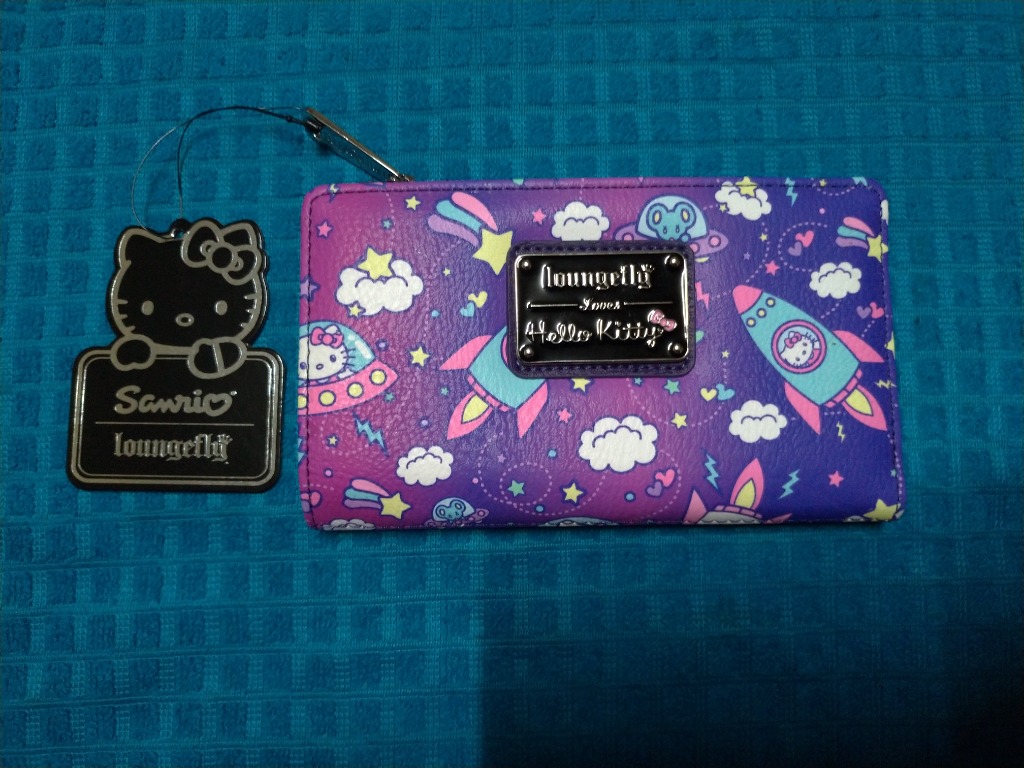 Loungefly x Hello Kitty Spaceship Allover-Print Flap Wallet, Women's ...