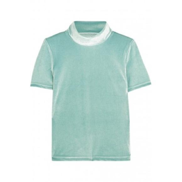 Madewell velvet mockneck hotsell tee