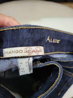 Mango dark blue jeans