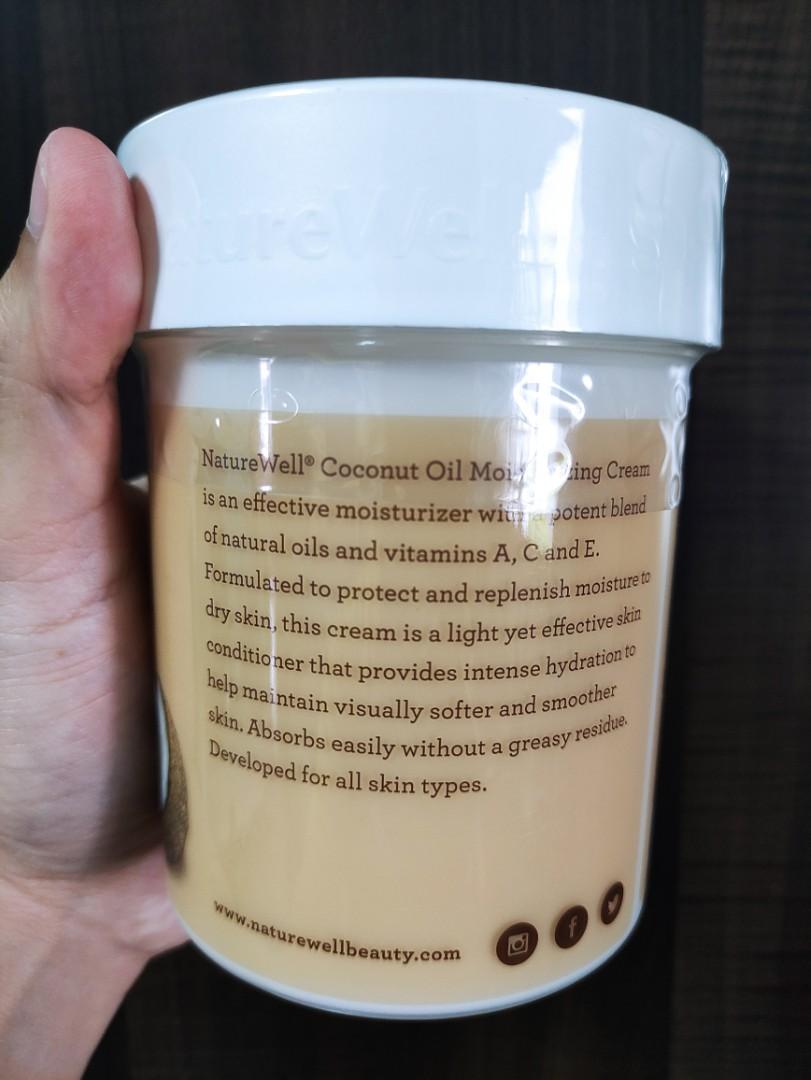 NatureWell Extra Virgin Coconut Oil Moisturizing Cream, Beauty & Personal Care, Bath & Body