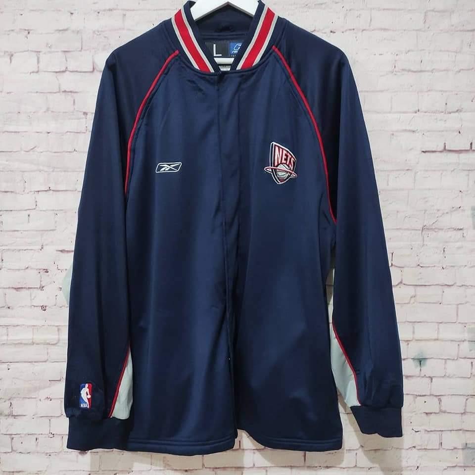 New jersey nets hot sale warm up jacket