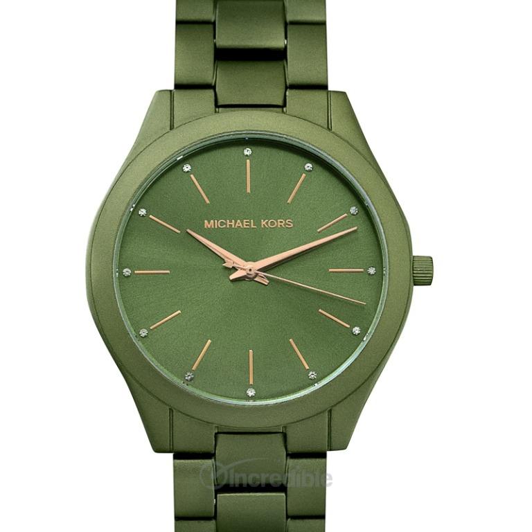 Michael kors olive green watch shop