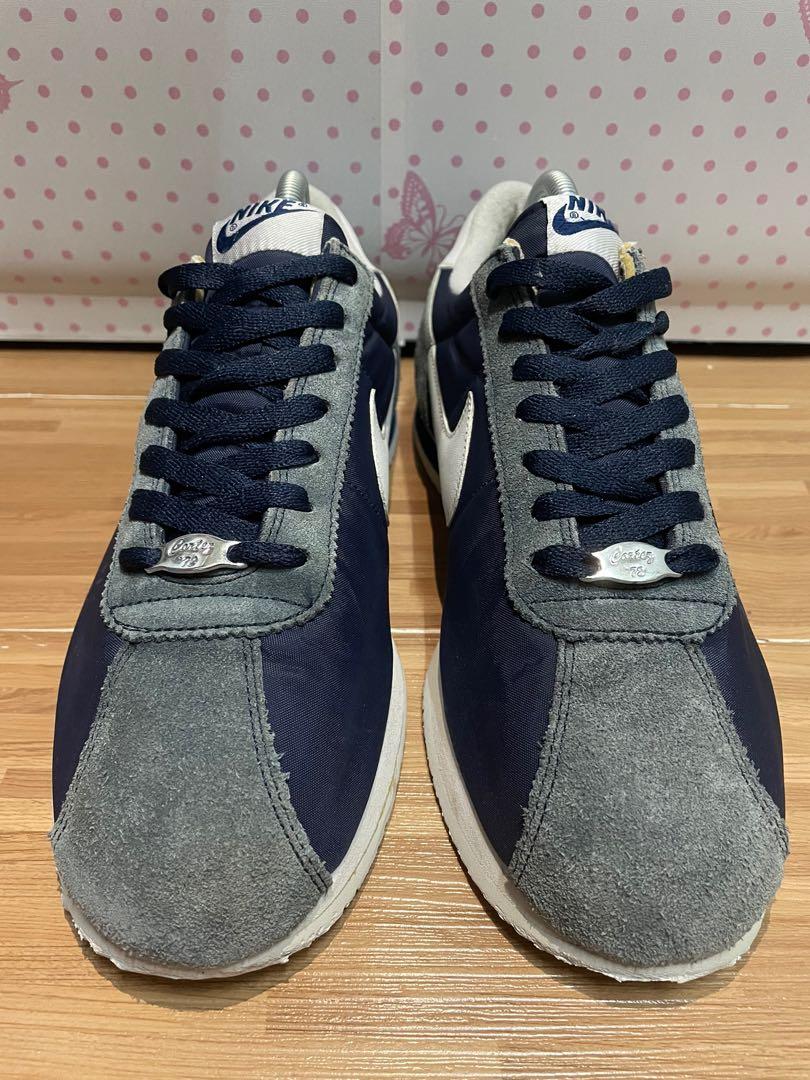 Nike cortez white and navy blue on sale