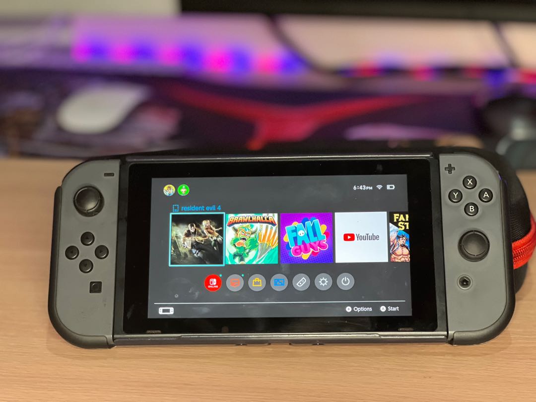 Nintendo Switch V2 With Lots of Accessories freebies included, Video