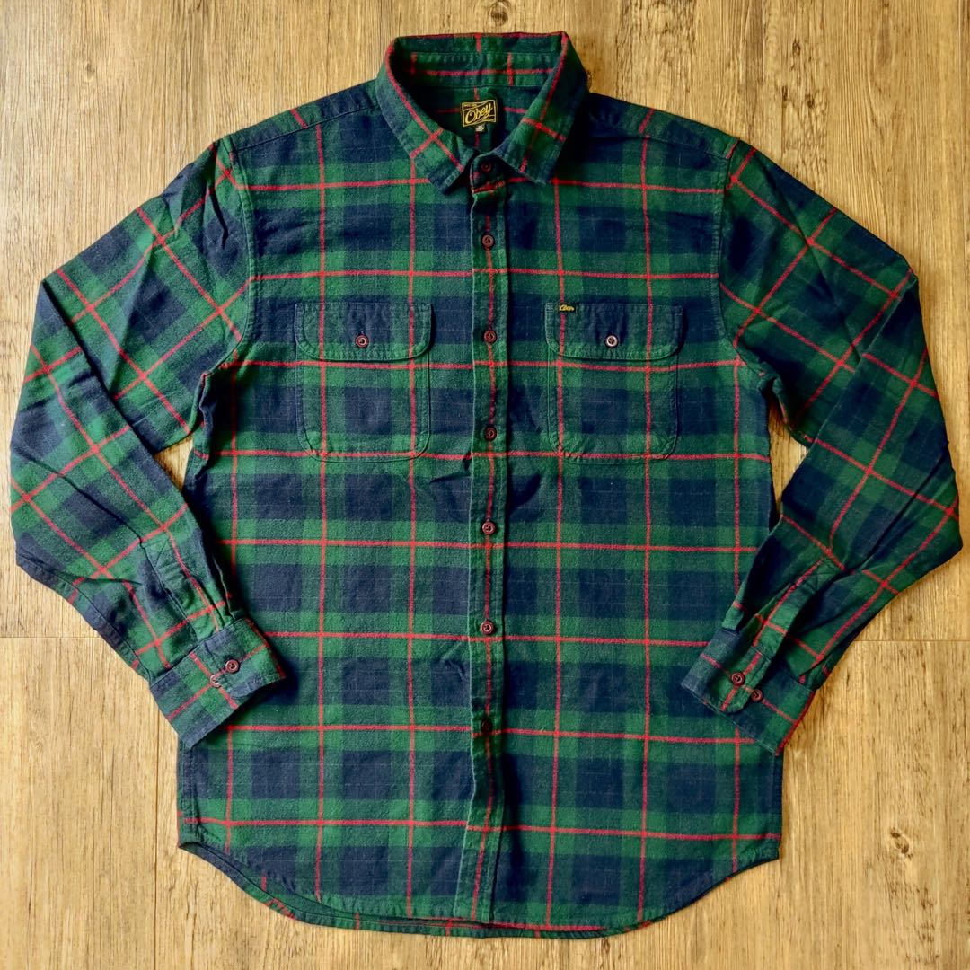 Obey Flannel, Men's Fashion, Tops & Sets, Tshirts & Polo Shirts on ...