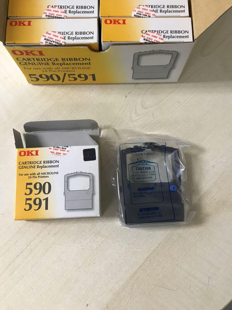 Oki Microline 590 & 590 dot matrix printer ribbon cartridge, Computers