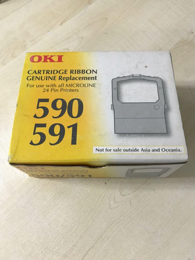 Oki Microline 590 & 590 dot matrix printer ribbon cartridge, Computers