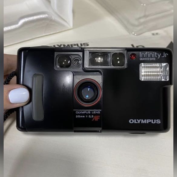 OLYMPUS Infinity Jr (AF10) Quartzdate, Photography, Cameras on Carousell