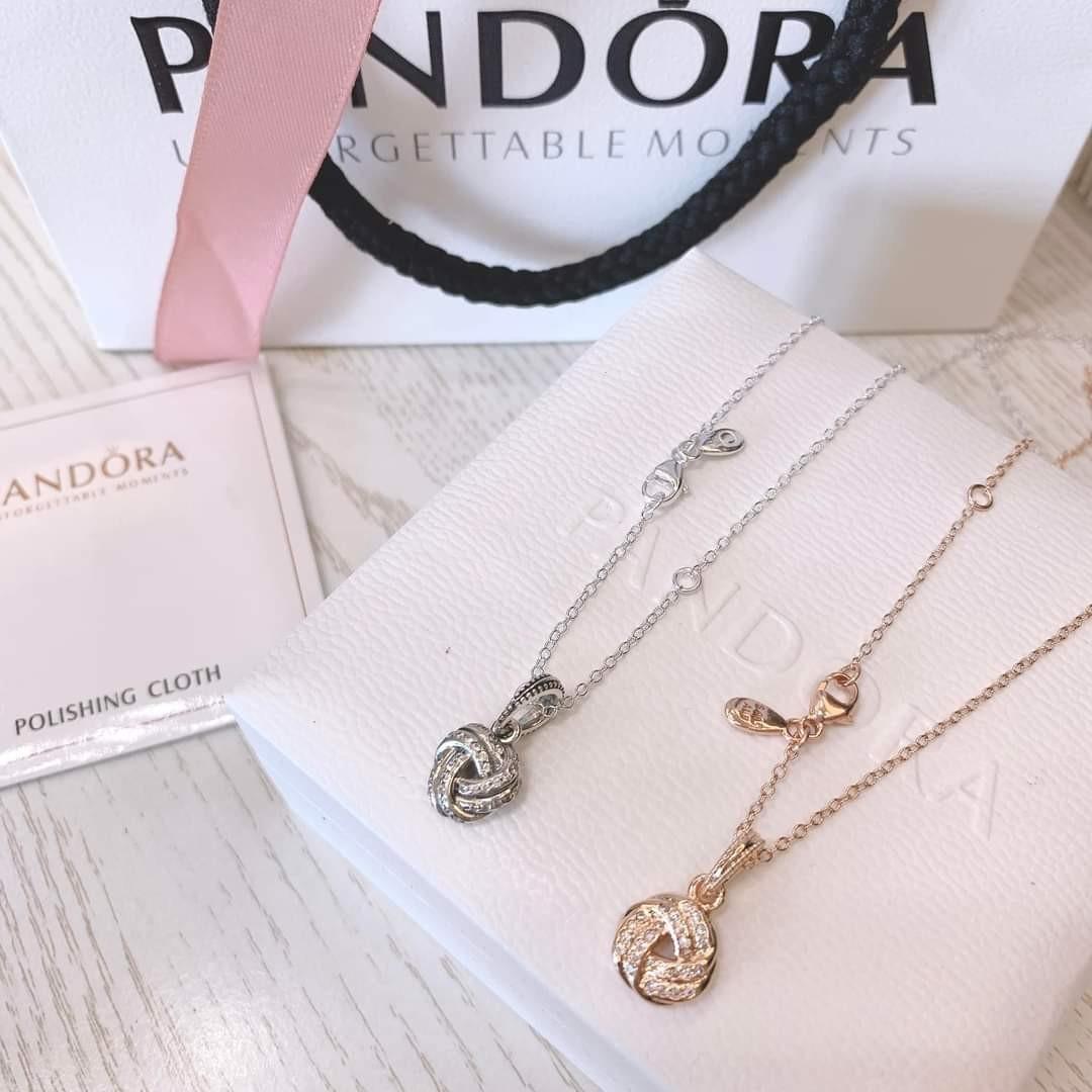 Pandora Shimmering Knot Necklace, Women 