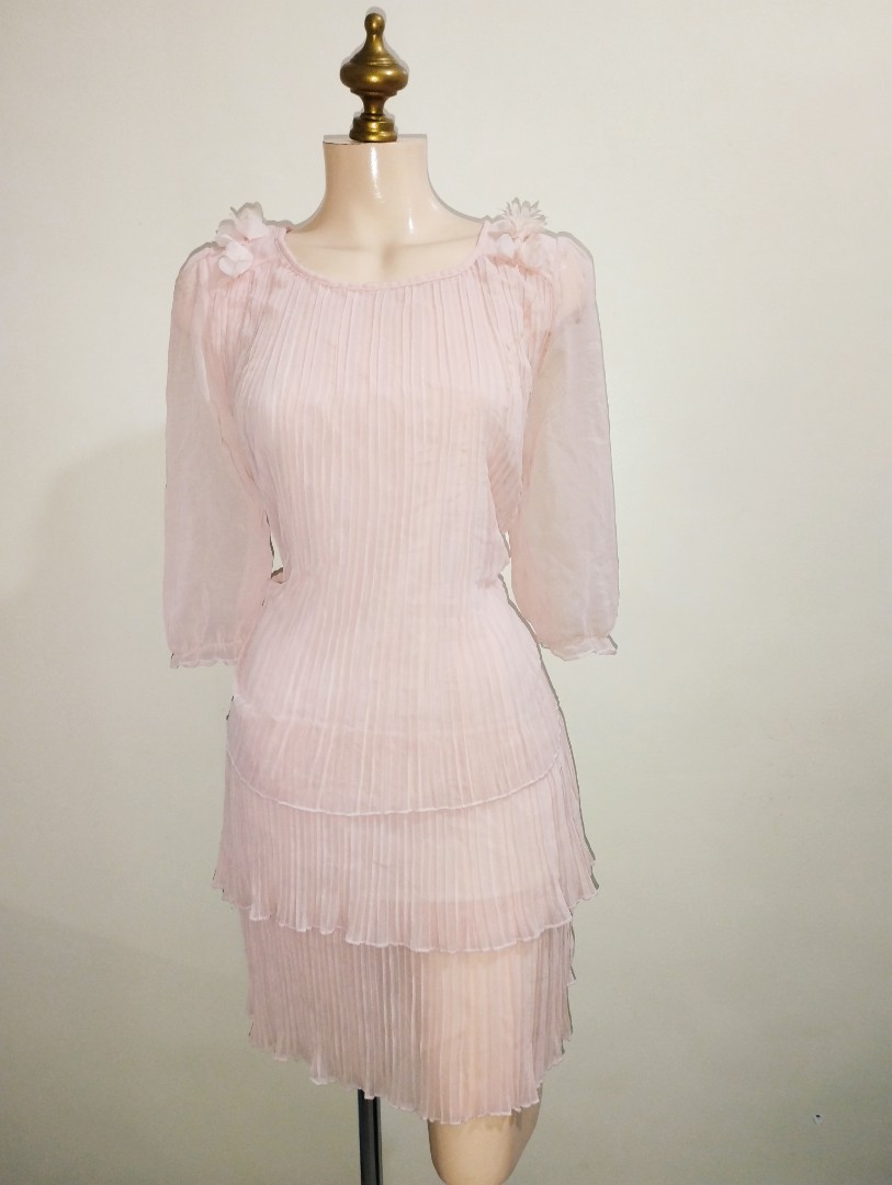 Peach Dress, Women's Fashion, Dresses & Sets, Dresses on Carousell