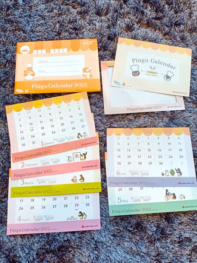 Pingu 2022 Calendar, Hobbies & Toys, Collectibles & Memorabilia, Fan