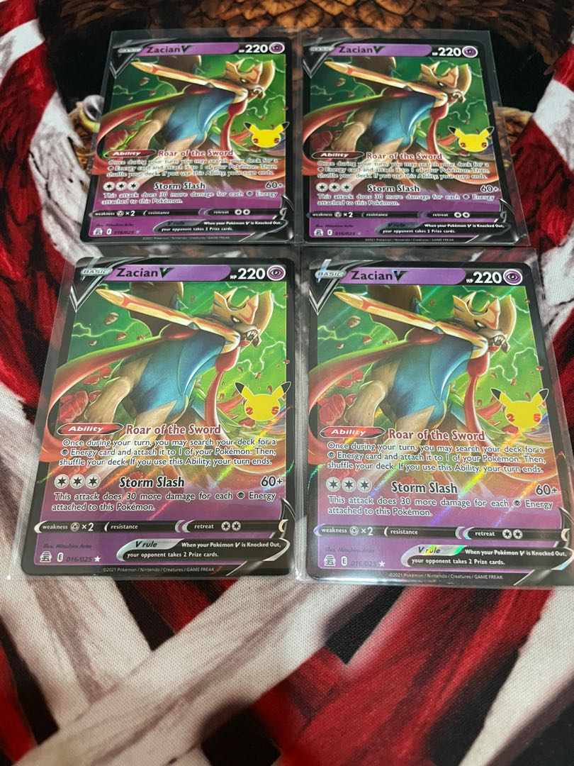 Pokemon ZACIAN V 016/025 - Celebrations - ULTRA RARE HOLO - MINT