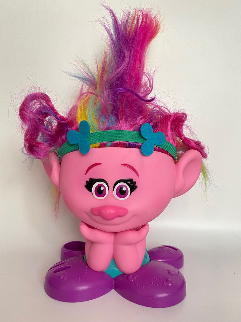 Poppy Trolls head styling, Hobbies & Toys, Toys & Games on Carousell