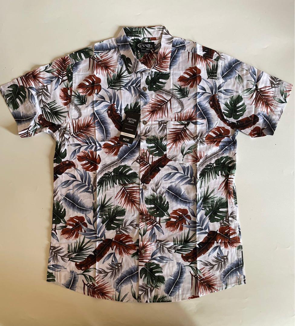 HAWAIIAN PRINTING SHIRT, Fesyen Pria, Pakaian , Atasan di ...