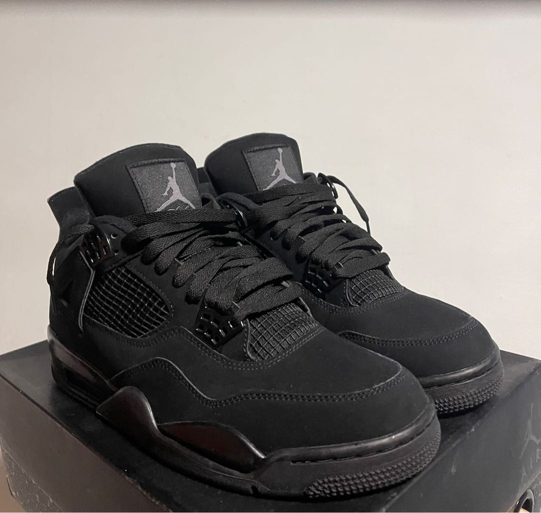 retro 4 black cat size 7