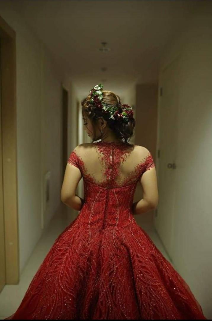 Red ball gown for debut cheap