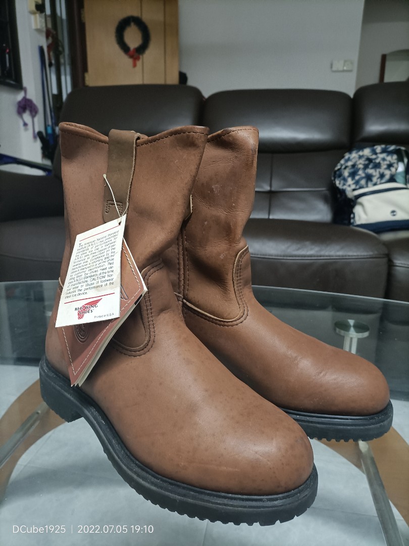 Red wing pecos safety 2024 boots