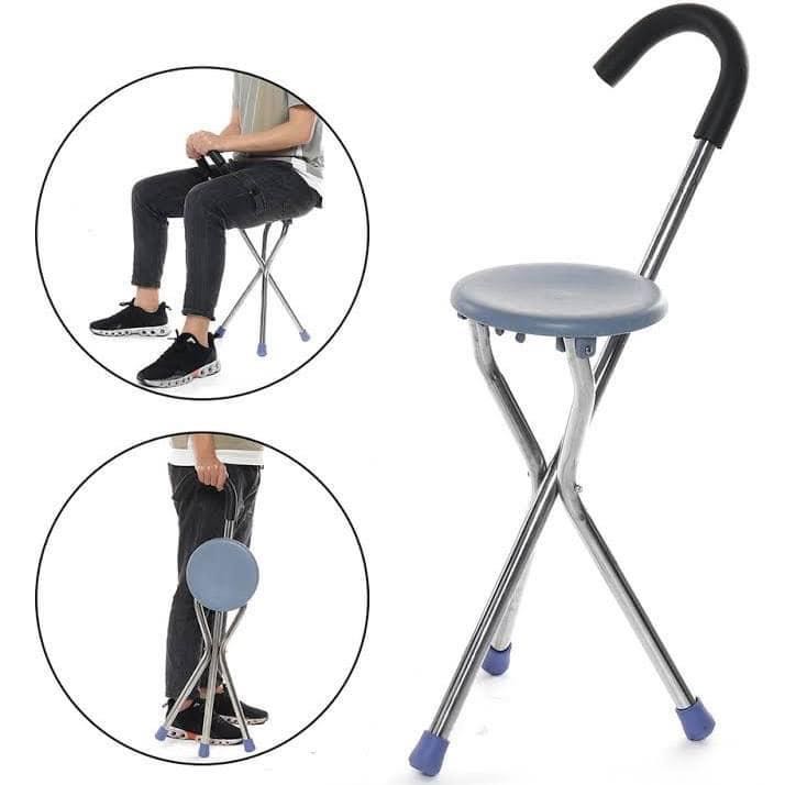 SEAT CANE, TRIPOD CANE, Health & Nutrition, Assistive & Rehabilatory