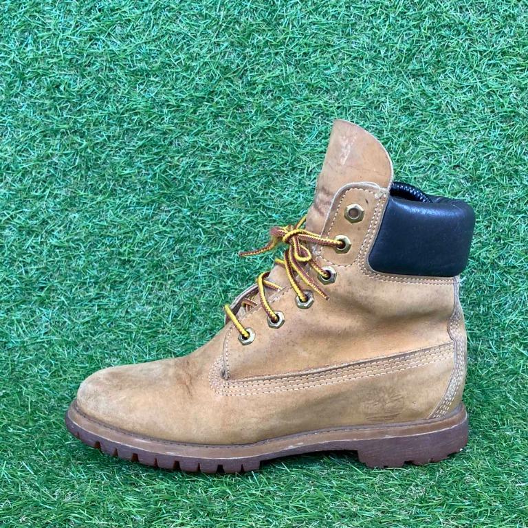 Sepatu Timberland 6In Prem Boot Wheat Nubuck Auth Second, Fesyen
