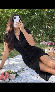 SHEIN Eyelet Embroidery Drawstring 