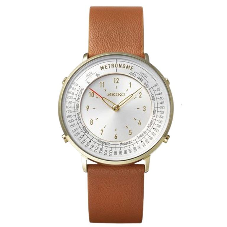 Top 63+ imagen seiko metronome quartz leather analog casual unisex watch smw stores