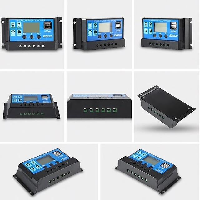 Solar Charge Controller for LeadAcid Batteries with LCD and Auto