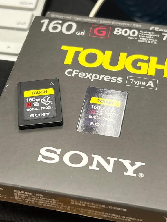 行貨有保）Sony TOUGH CEA-G 系列CFexpress Type A 記憶卡160GB CEA