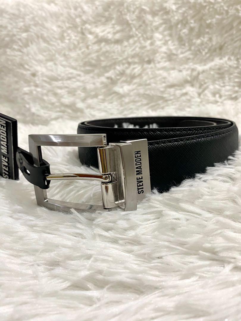 Steve Madden Reversible Leather Belt 32 