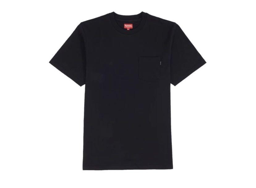 Supreme pocket tee, 男裝, 上身及套裝, T-shirt、恤衫、有領衫- Carousell