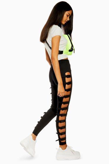 TOPSHOP Black Buckle Joni Jeans, Women 