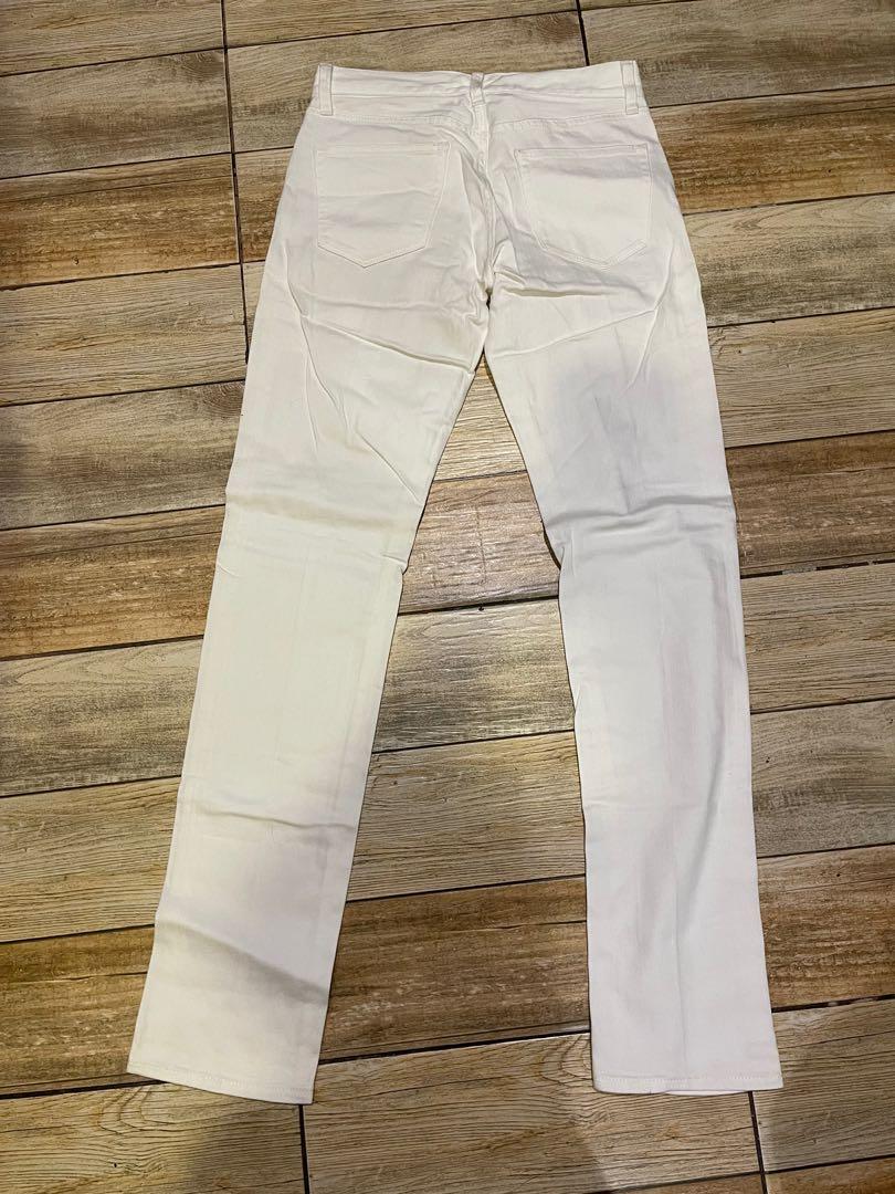 Uniqlo Mens White Jeans Men s Fashion Bottoms Jeans on Carousell