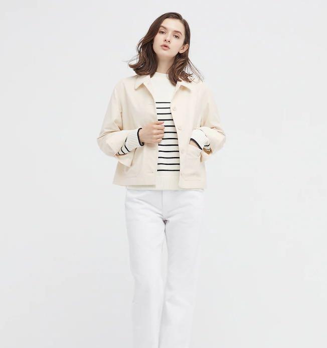 Off white short hot sale jacket