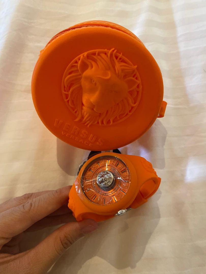 Versace orange watch on sale