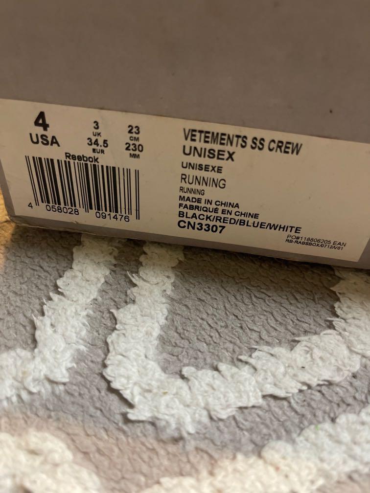 Vetements ss crew sock sneakers store