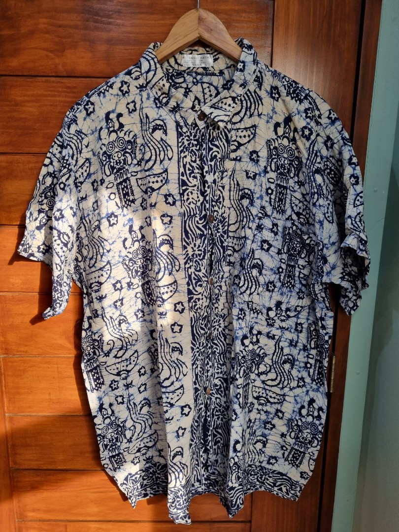Vintage batik polo from Bali, Men's Fashion, Tops & Sets, Tshirts ...