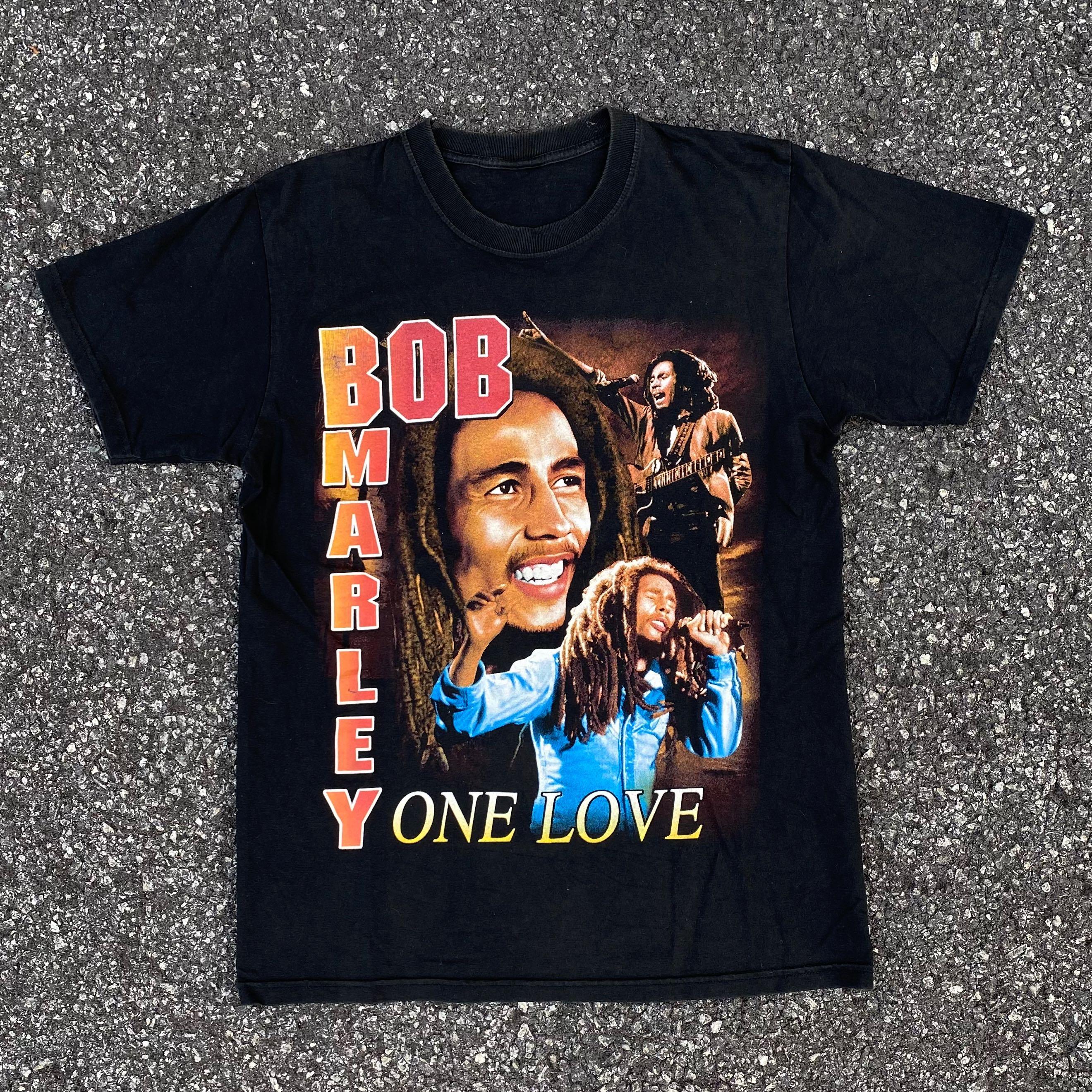Vintage Bob Marley Rap Tees Vtg Band Tshirt, Men's Fashion, Tops