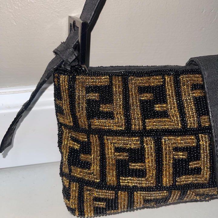 Fendi beaded baguette bag deals